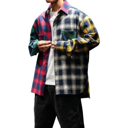 100% Cotton Flannel Mens Plaid Shirt Slim Fit 2020 Spring Autumn Male Brand Casual Long Sleeved Shirts Soft Comfortable M-3XL
