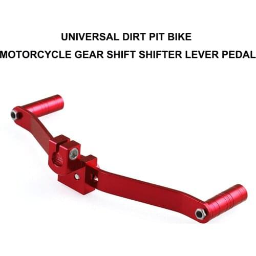 Motorcycle Gear Shift Lever Dual/2 Way Aluminum Red Footrest Pedal Shifter Universal
