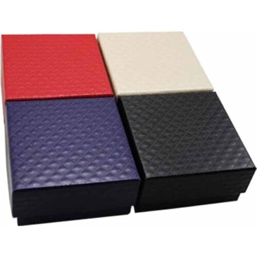 Jewelry Box Elegant Black Red Blue Ring Box Pendant Earrings Earrings Container Box Jewelry Storage Box