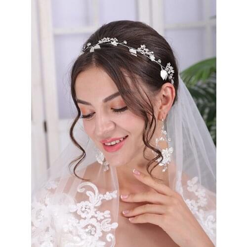 Wedding Headdress Bride Headband Rhinestone Shine Headpieces Hair Jewelry Elegant Women Hair Ornaments Bridal Hair Accessories