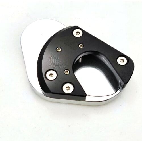 Motorcycle Modification Parts CNC Kickstand Side Stand Plate Pad Enlarge Extension For KAWASAKI KLE 650 Versys 2007-2020 19 18
