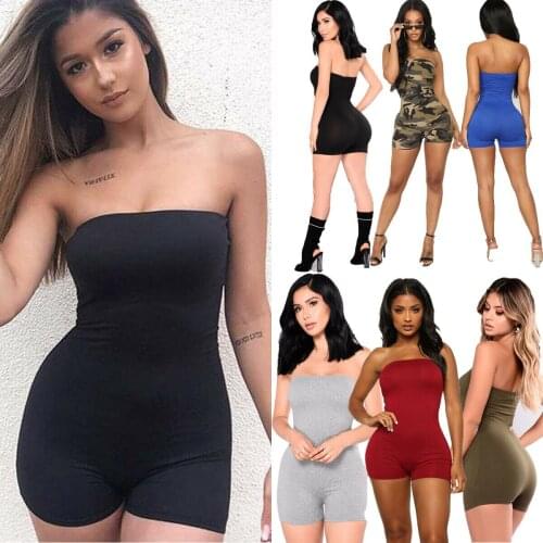 Women Sports Yoga Shorts Romper Jumpsuit Women Hot Clubwear Summer Playsuit Bodycon Party Jumpsuit Ladies Trousers Shorts