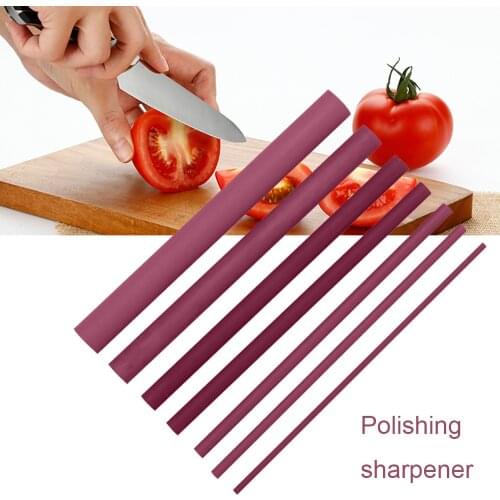 1PC Multisize Red Polishing Oil Stone Sharpener Whetstone Cone Abrasive Home Kitchen Knife Sharp Polish Tools Accessory