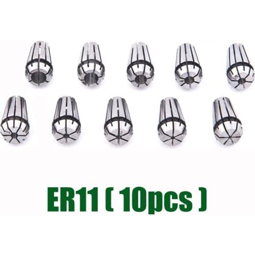 10pcs/lot ER11 Spring Collet Clamping Range from 3mm to 7 mm Suitable for ER Collet Chuck Holder
