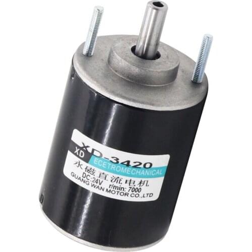 12V hollow shaft DC motor 24V speed regulating motor 30W micro high speed motor positive and negative small motor motor