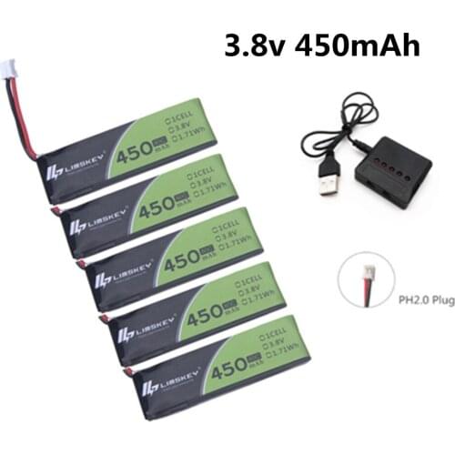 1S 3.8V 450MAH 80C Max 160C HV 4.35V Lipo battery for FPV Racing Drone M80S Tiny7 Beta75S Emax Tinyhawk Snapper7 Spare Parts