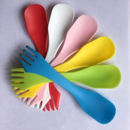 200pcs Spoon Fork Knife Camping Hiking Utensils Spork Combo Gadget Cutlery Travel NO112