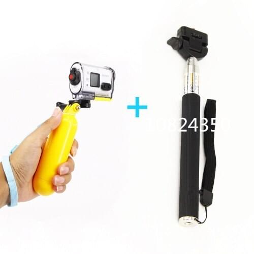 4in1 1set Floating Grip + Screw + Adapter + Handheld Monopod For Sony action camera HDR-AZ1 HDR-AS15 HDR-AS20 HDR-AS30V