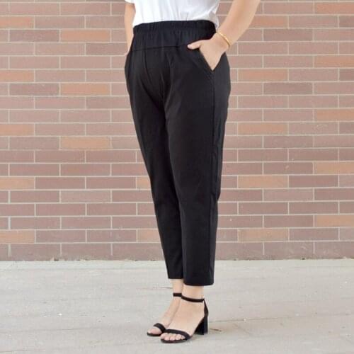 Middle aged woman pants 4xl-10xl plus size summer pencil pants women casual streetwear ankle length pants korean fashion H261