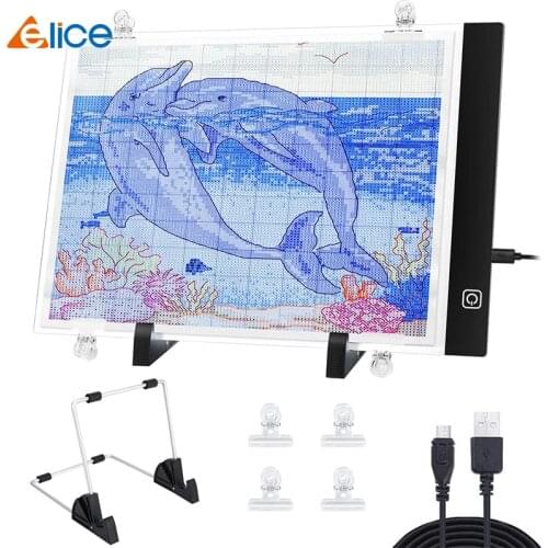 Elice A4 LED Light Pad Artcraft Tracing Light Box Copy Board Digital Tablets diamond Painting Writing Drawing Tablet Sketching