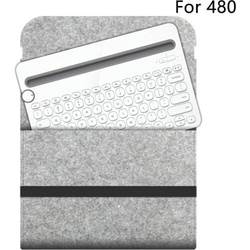 Storage Felt Protective Keyboard Bag Portable Carrying Case Accessories Anti Shock Travel Cover Compact For Logitech K380