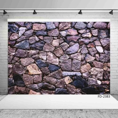 Dark Color Stone Brick Wall Scenery Photographic Backdrops Baby Newborn Portrait Photography Backgrounds For Photo Studio Props