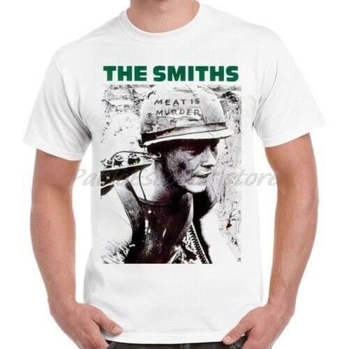 The Smiths Meat Is Murder Punk Rock Morissey Retro T Shirt men white tshirt summer tee-shirt plus size 4XL 5XL