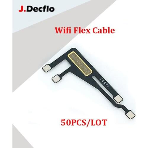 JDecflo 50Pcs/Lot Wifi Flex Cable For iPhone 6 6S 7 8 Plus X XS XR Antenna Network Signal Bluetooth Ribbon Replacement Parts