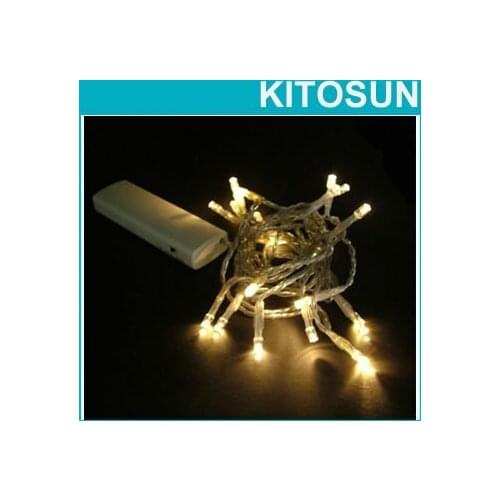 Hot Free Shipping Factory Supplier 30pcs/lot 3M 3AA batteries operated warm white color led cord light