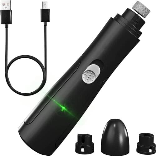 Dog Nail Clipper for Small Medium and Large Pets Rechargeable Cat Nail Trimmer Painless Paws Grooming Puppy Grinder for Dogs