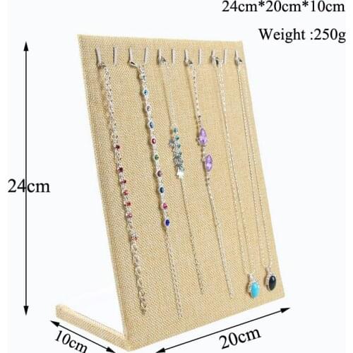 Fashion Pendant Rack Jewelry Display Stand More Style New Item 5 Colors Velvet Material For Necklace Display Packaging Storage