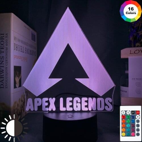 Apex Legends LOGO Night Light Led Color Changing Light for Game Room Decor Ideas Cool Event Prize Gamers Birthdays Gift Usb Lamp