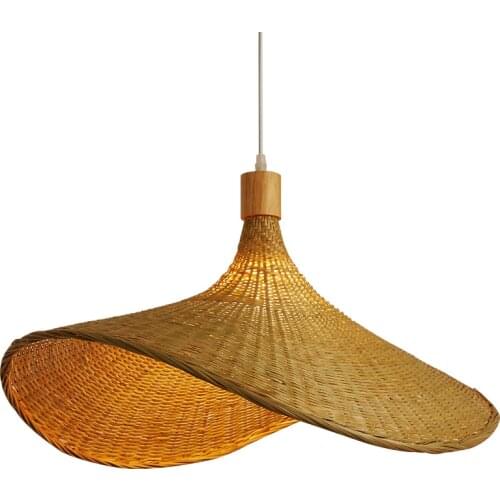 Southeast Asia Bamboo Rattan Weaving Pendant Lights Cafe Dining Room Hanglamp Home Decor Rural Loft Hanging Luminaire