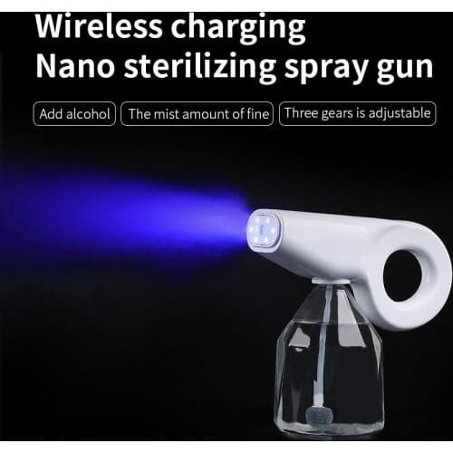 1200ml Portable Handheld Spray Disinfection Gun Nano Steam Gun Large Capacity Rechargeable Atomization Disinfection Gun Sprayer