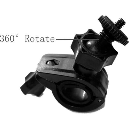 Rotatable Bicycle Handlebar Mount Holder Adapter Motorbike Clip Support Bracket for Gopro Hero 9/8/7/6/5/4/3 SJCAM Xiaomi Yi