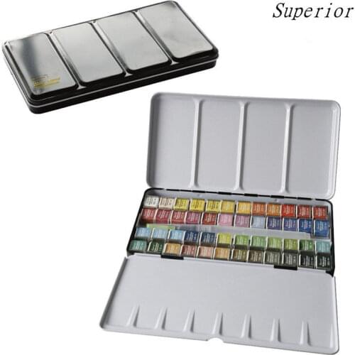 Superior Professional Solid Watercolor Paints Set With Water Brush Pen Water Color Paint Acuarelas Art Supplies For Artist