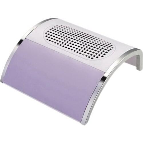 Nail Suction Dust Collector 2 Fans Strong Suction Nail Vacuum Cleaner Manicure Tools With 2 Dust Collection Bag EU Plug