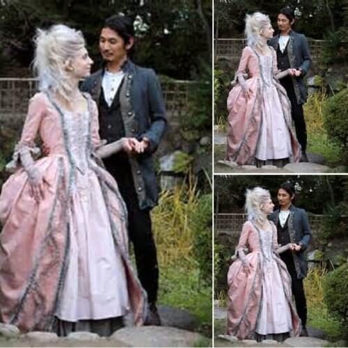 On sale customer-made Vintage Costumes Victorian Dress 1860s Civil War Southern Belle Gown Marie Antoinette dresses US4-36 C-328