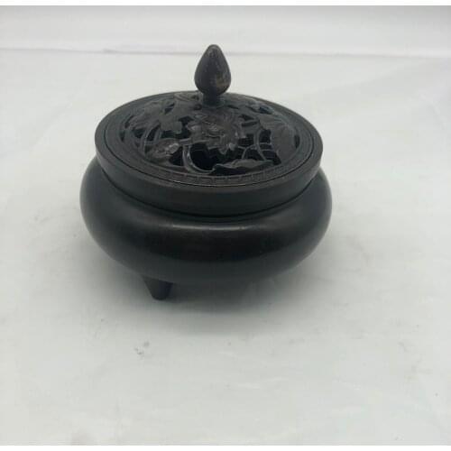 Collect China Brass Bronze Coppeer Handmade Ruyi Incense Burner