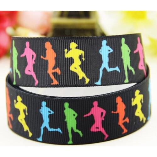 22mm 25mm 38mm 75mm Sports Cartoon printed Grosgrain Ribbon party decoration 10 Yards X-03527
