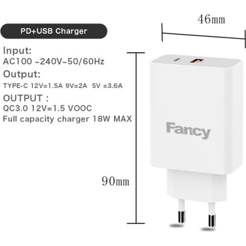 Fancy Universal Portable Capacity Charger PD 30W MAX DK-24 Fast Charger