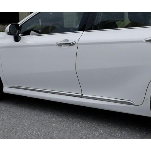 High Quality ABS CHROME CAR SIDE DOOR BODY PROTECTOR MOLDING COVER TRIM For TOYOTA Camry 2018 2019 2020