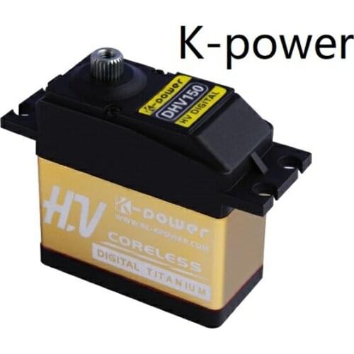 High Voltage Digital 1/10 Scale Buggy Steering Servo K-power DHV150 63g / 16.5kg / 0.10sec (Plug: JR)