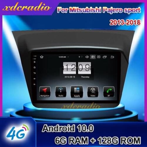 Xdcradio 9" Touch Screen Android 10.0 Car Radio For Mitsubishi Pajero Sport DVD Multimedia Player GPS Navigation 6+128G Carplay