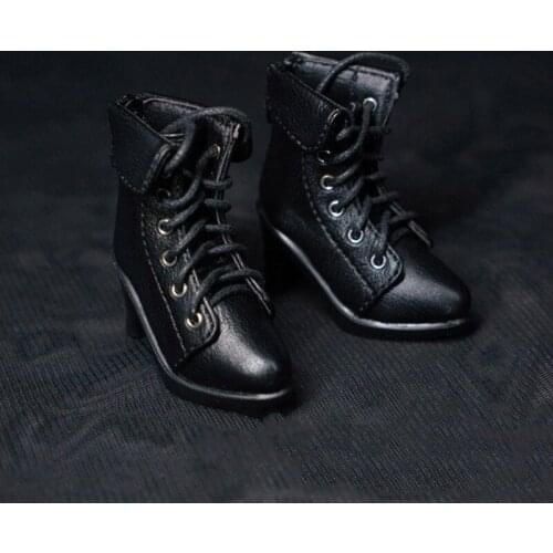 1/3 SD BJD Shoes,Cool Stuff 1/4 MSD Shoes High Heel Doll Boots for Girl Doll Accessories,Black Brown and Wine Red Shoes for Doll