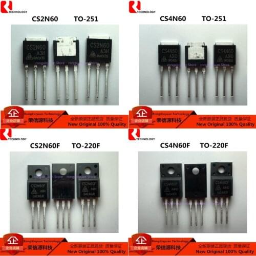 10pcs CS2N60 CS2N60A3H TO-251 CS2N60F CS2N60FA9H 2N60 TO-220F CS4N60 CS4N60A3HD CS4N60F CS4N60FA9HD 4N60 100% New original