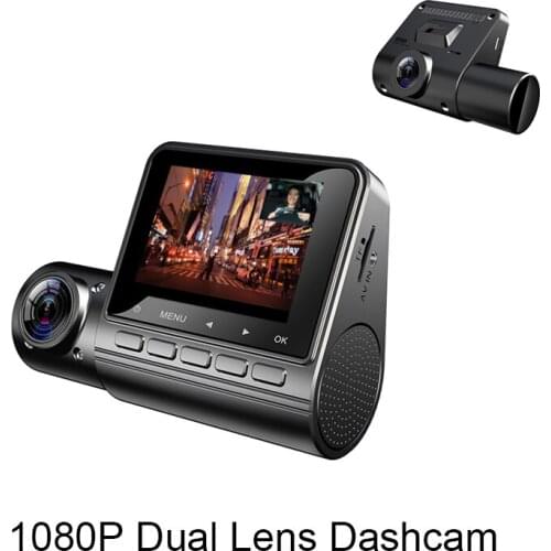 2 inch mini Dash Cam FHD 1080P Video Recorder Front + Inside Dual Lens Recorder ADAS Dashcam Camera Parking Monitor