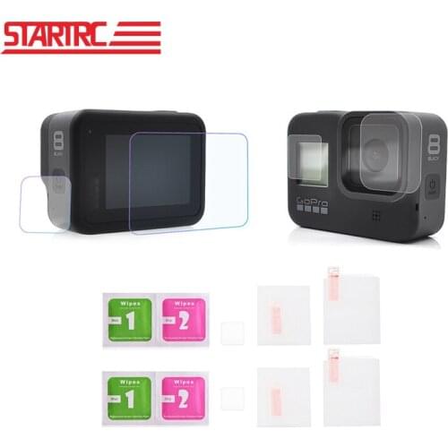 2 Set STARTRC Screen Protector Film For Gopro Hero 8 black Sport Camera Screen Protector Film Tempered Glass Camera Accessories