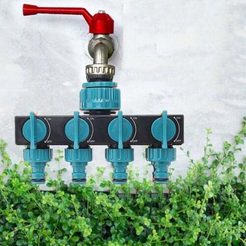 2021 Garden Hose Splitter 4 Way Plastic Tap Hose Connectors Water Distributor New Hot Sale In The World New