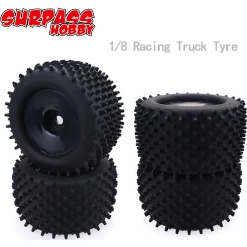 4Pcs/2Pcs 17mm 1/8 Wheel & Tires for Truggy RC Car HPI-Racing GT2 HSP Redcat Axial RC Truck