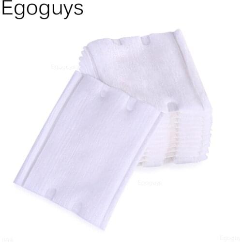 50PCS Double-sided Cosmetic Cotton Nail Wipes Polish Remover Napkins Eyelash Cleansing Tissue Absorb Glue Soak Paper Pad Cleaner