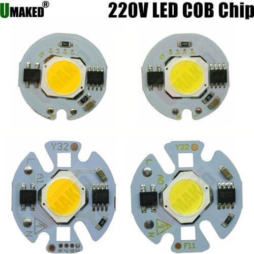 9W LED COB Lamp Integrated High Power Light AC220V 110V Lamps With Smart IC Driver 3W 5W Spotlight White / Warm White LED Lights