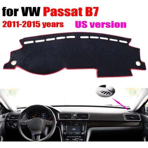 Car dashboard covers For VOLKSWAGEN VW New PASSAT B7 US Edition 2011-2015 Left hand drive dashmat dash covers auto accessories