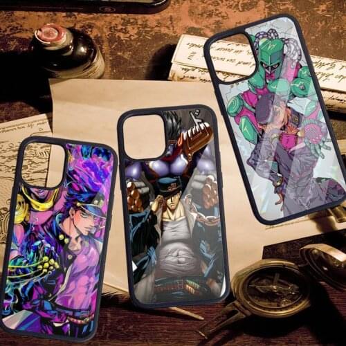 JoJo Bizarre Adventure Phone Case PC for iPhone 11 12 pro XS MAX 8 7 6 6S Plus X 5S SE 2020 XR
