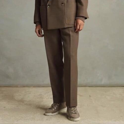 COMPASS PATCH Men's Wool Trousers