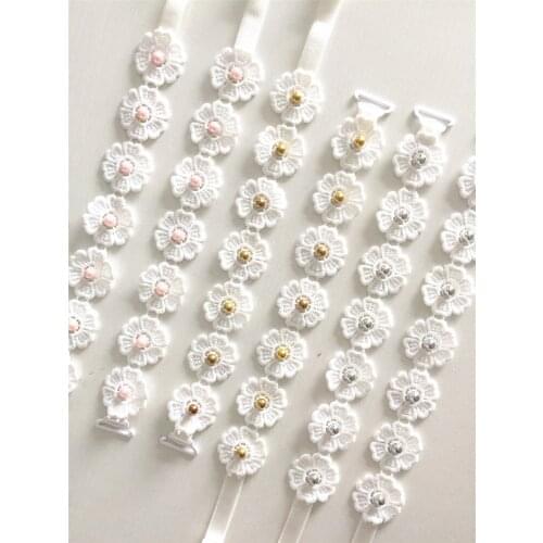 Decorative Flower Pearl Bra Straps Underwear Belt Women Intimate Bra Straps Cover Accessories Shoulder Straps Replacement