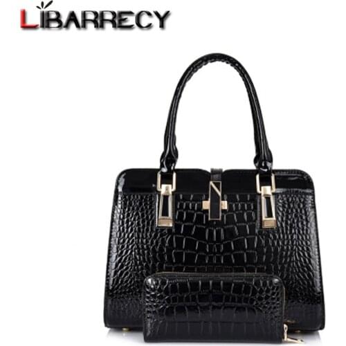 Designer Crocodile Pattern Women Handbag Fashion Luxury Sequined Shoulder Bags Solid Color High Quality Leather Messenger Bag