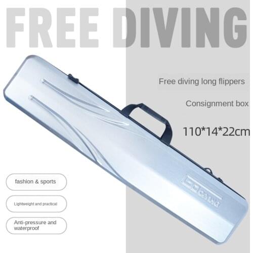 Free diving long fins box diving bag equipment Storage Box 110*14*22cm