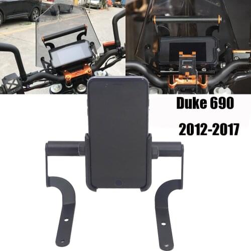 Accessories Duke390 GPS Navigation Mount Bracket Plate Bracket for Duke 690 2012-2017 Phone Holder 22mm Handle Bar