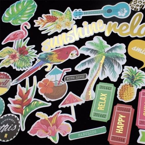 KSCRAFT 122pcs Colorful Cardstock Die Cuts for Scrapbooking Happy Planner/Card Making/Journaling Project